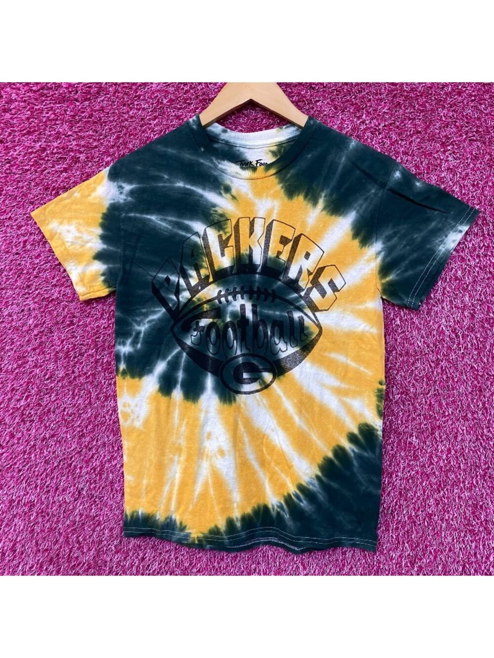 Junk Food Clothing Green Bay Packers Football Tie Dye T-Shirt XS